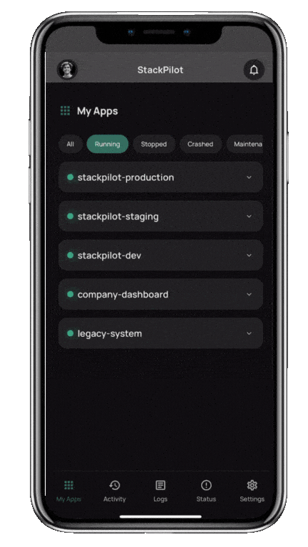 StackPilot App Demo
